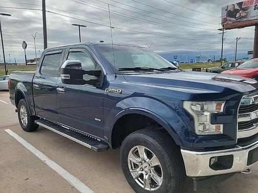 Blue 2017 Ford F-150 Lariat