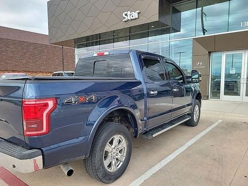 Blue 2017 Ford F-150 Lariat