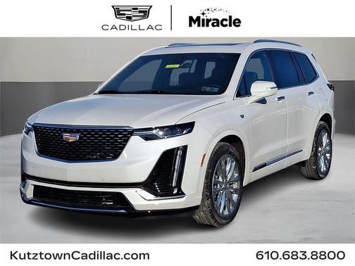 White 2025 Cadillac XT6 Premium Luxury AWD