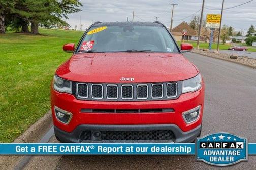 Red 2017 Jeep Compass Limited