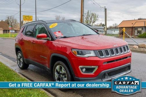 Red 2017 Jeep Compass Limited