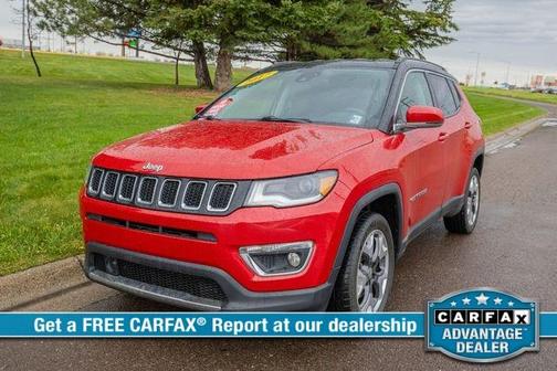 Red 2017 Jeep Compass Limited