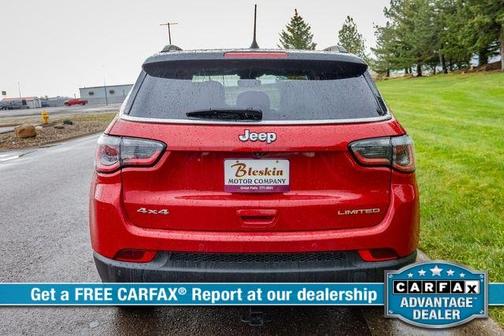 Red 2017 Jeep Compass Limited