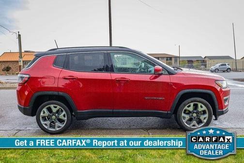 Red 2017 Jeep Compass Limited