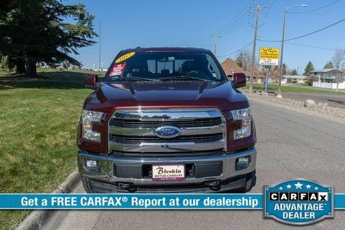 Red 2017 Ford F-150 Lariat