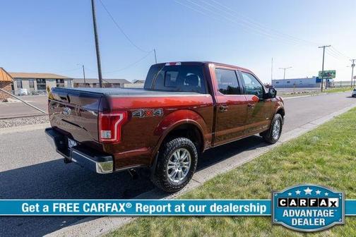 Red 2017 Ford F-150 Lariat