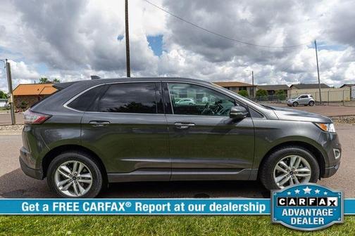 Silver 2017 Ford Edge SEL