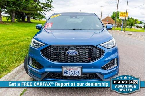 Blue 2019 Ford Edge ST