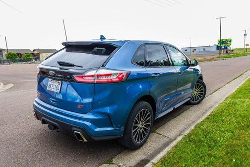 Blue 2019 Ford Edge ST