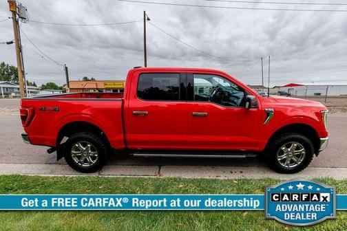 Red 2021 Ford F-150 XLT