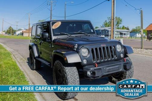 Black 2017 Jeep Wrangler Unlimited Rubicon
