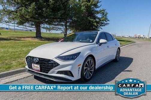 White 2022 Hyundai SONATA Limited