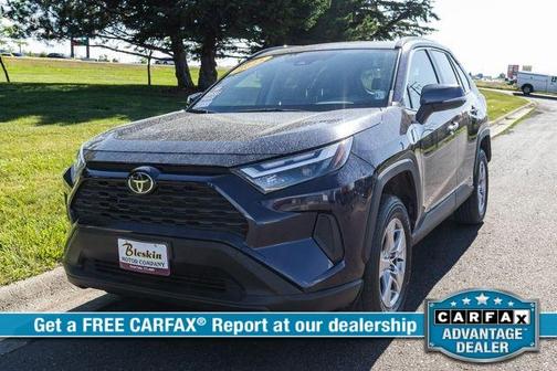 Blue 2025 Toyota RAV4 Hybrid XLE