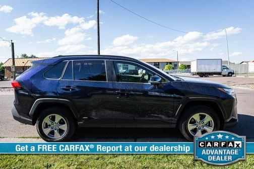 Blue 2025 Toyota RAV4 Hybrid XLE