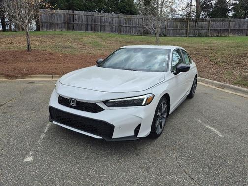 Plantinum White 2026 Honda Civic Hybrid Sport Touring