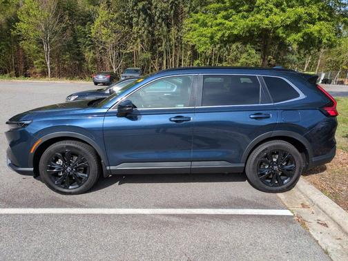 Canyon River Blue Metallic 2024 Honda CR-V Hybrid Sport Touring AWD