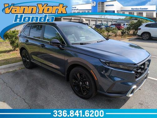 Canyon River Blue Metallic 2024 Honda CR-V Hybrid Sport Touring AWD