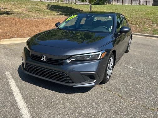 Platinum White Pearl 2024 Honda Civic LX
