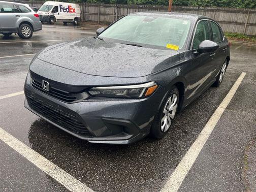 Platinum White Pearl 2024 Honda Civic LX