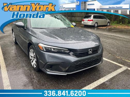 Platinum White Pearl 2024 Honda Civic LX