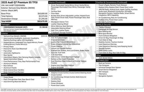 2025 Audi Q7 55 Premium