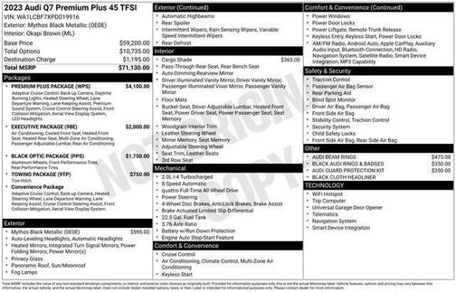 2023 Audi Q7 45 Premium Plus