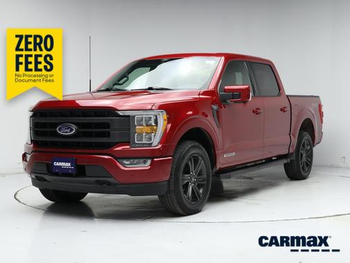 Red 2021 Ford F-150 Lariat