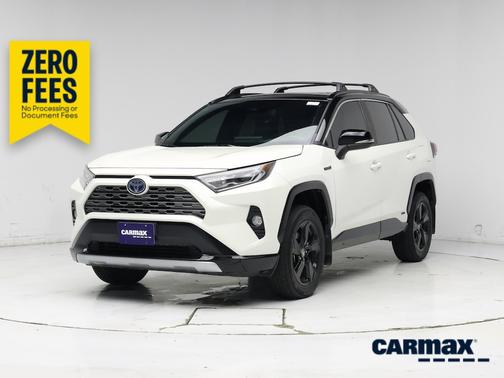 White 2021 Toyota RAV4 Hybrid XSE