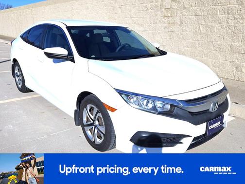 White 2018 Honda Civic LX
