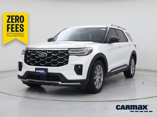 White 2025 Ford Explorer Platinum