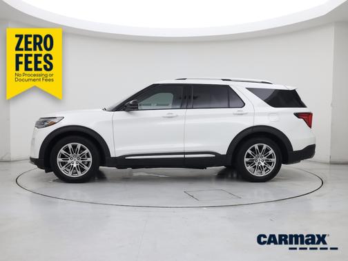 White 2025 Ford Explorer Platinum