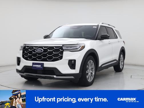 White 2025 Ford Explorer Platinum