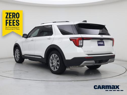 White 2025 Ford Explorer Platinum