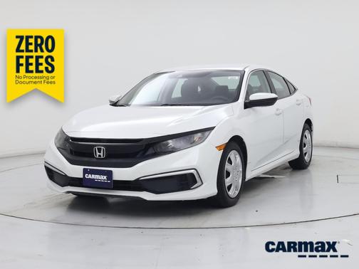 White 2020 Honda Civic LX