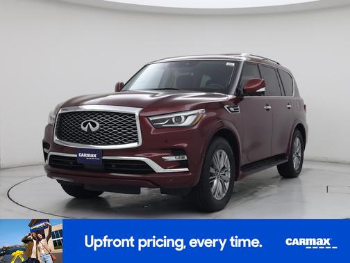 Burgundy 2021 INFINITI QX80 Luxe