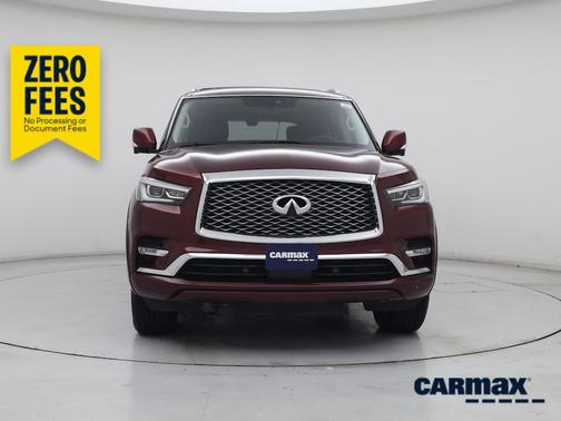Burgundy 2021 INFINITI QX80 Luxe