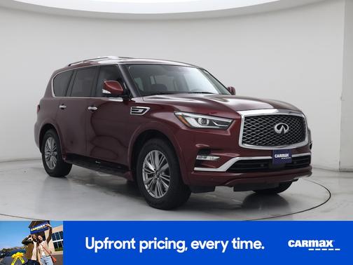 Burgundy 2021 INFINITI QX80 Luxe