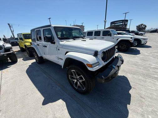 Bright White Clearcoat 2024 Jeep Wrangler 4xe Sport