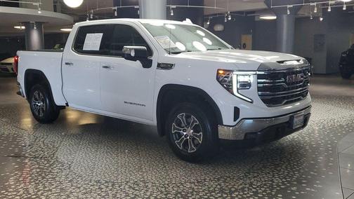 Summit White 2025 GMC Sierra 1500 SLT