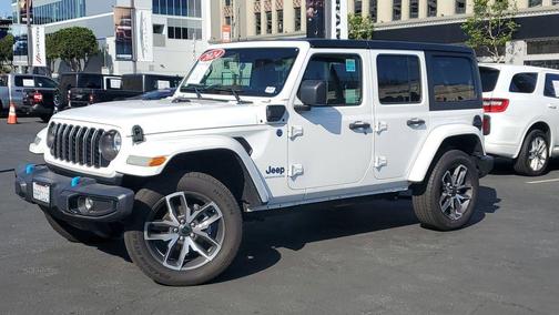 Bright White Clearcoat 2024 Jeep Wrangler 4xe Sport