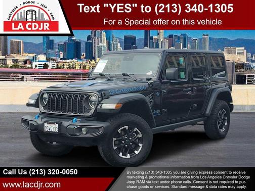 Black Clearcoat 2024 Jeep Wrangler 4xe Rubicon
