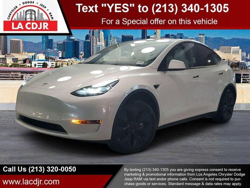 White 2025 Tesla Model Y Long Range