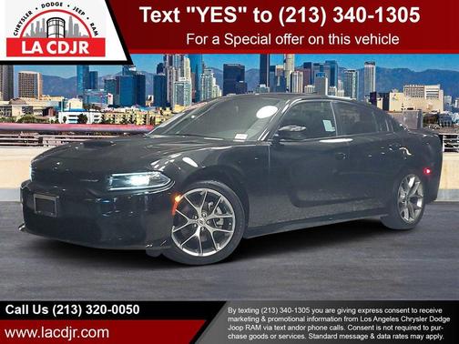 Pitch Black Clearcoat 2023 Dodge Charger GT