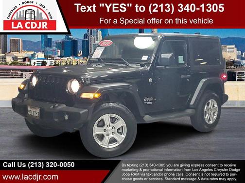 Black Clearcoat 2020 Jeep Wrangler Sport