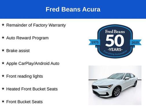 Platinum White Pearl 2025 Acura Integra Base