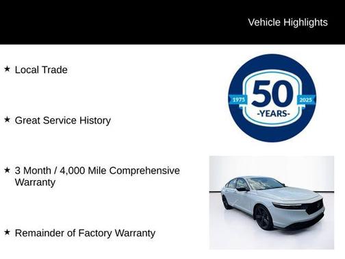 Platinum White Pearl 2023 Honda Accord Hybrid Sport-L