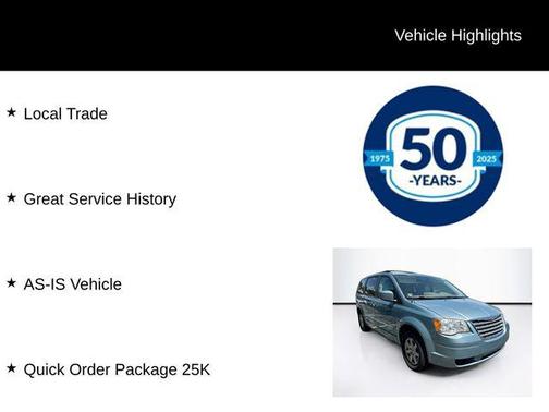 Clearwater Blue Pearlcoat 2010 Chrysler Town & Country Touring