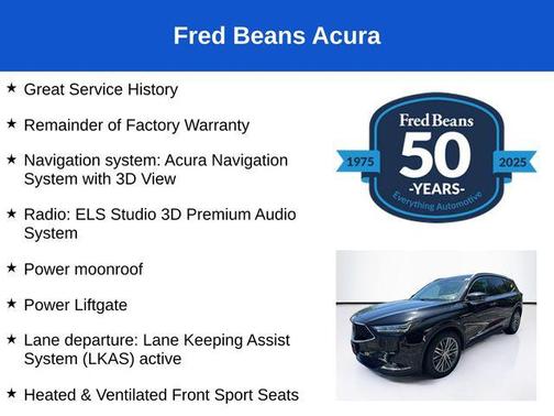 Majestic Black Pearl 2024 Acura MDX Advance Package