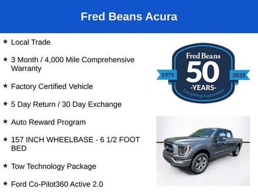 Gray Metallic 2022 Ford F-150 Platinum