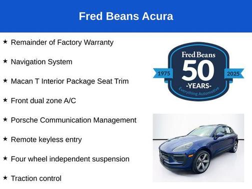 Gentian Blue Metallic 2024 Porsche Macan T